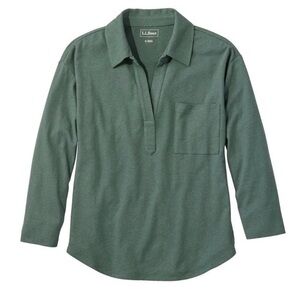 L.L. Bean Forest Green Pullover Top